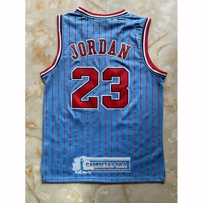 Camiseta Chicago Bulls Michael Jordan NO 23 Mitchell & Ness 1997-98 Azul3